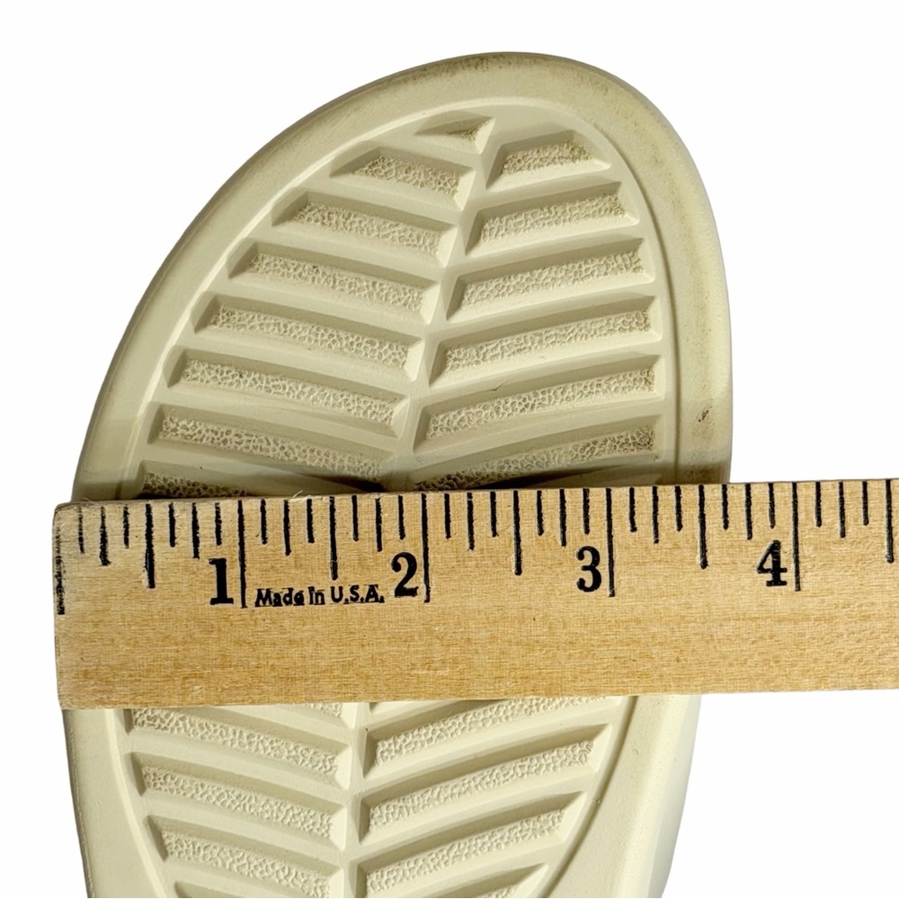 Crocs Brooklyn Low Wedge Slide Sandals Womens Size 9 Bone Beige LiteRide Comfort - Picture 10 of 11